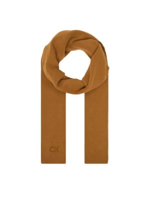 Calvin Klein Szalik Embroidery Fine K60K612601 Brązowy