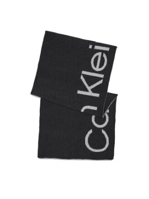 Calvin Klein Szalik Logo Reverso Tonal Scarf 40X180 K60K611117 Czarny