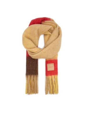 Calvin Klein Szalik Patch Brushed LV04D8070G Beżowy