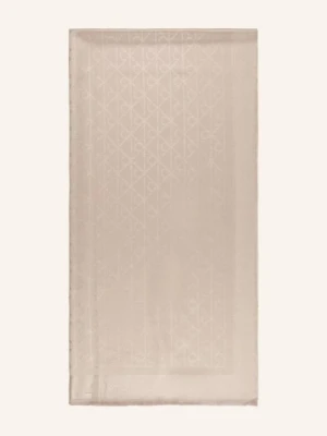 Calvin Klein Szalik Z Brokatową Przędzą beige
