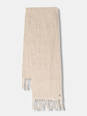 Calvin Klein szalik z dodatkiem wełny męski kolor beżowy LV04D8069G