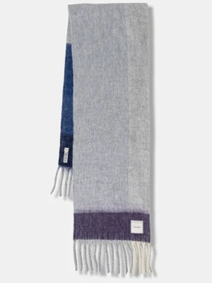 Calvin Klein szalik z dodatkiem wełny męski kolor fioletowy wzorzysty LV04D8070G