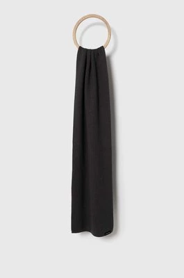 Calvin Klein szalik z domieszką kaszmiru kolor szary gładki