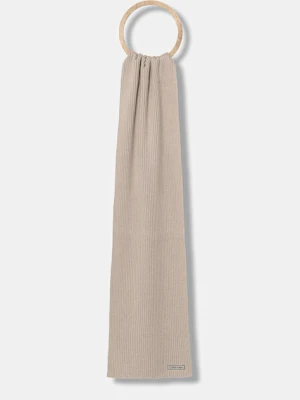 Calvin Klein szalik z domieszką wełny męski kolor beżowy gładki LV04D8055G