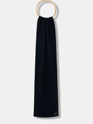 Calvin Klein szalik z domieszką wełny męski kolor granatowy gładki LV04D8055G