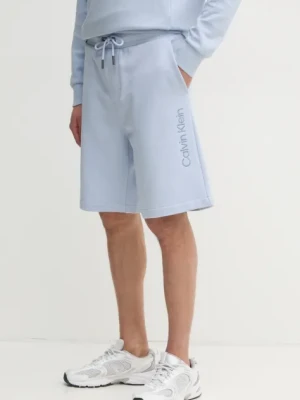 Calvin Klein szorty bawełniane kolor niebieski K10K114121