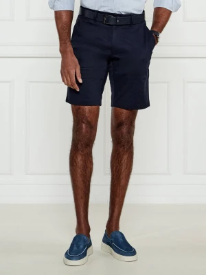 Calvin Klein Szorty chino SATEEN | Slim Fit | stretch granatowy