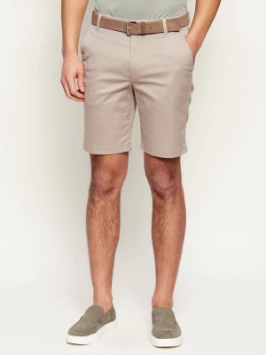Calvin Klein Szorty chino | Slim Fit beżowy