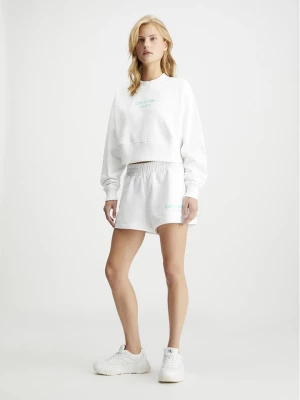 Calvin Klein Szorty dresowe w kolorze białym rozmiar: M