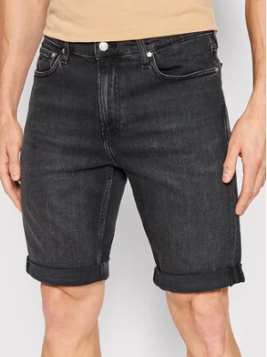 Calvin Klein Szorty jeansowe K10K108676 Czarny Slim Fit