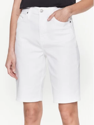Calvin Klein Szorty jeansowe K20K205170 Biały Regular Fit