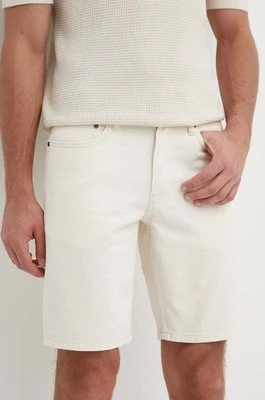 Calvin Klein szorty jeansowe męskie kolor beżowy K10K112942