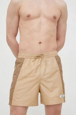 Calvin Klein szorty kąpielowe kolor beżowy