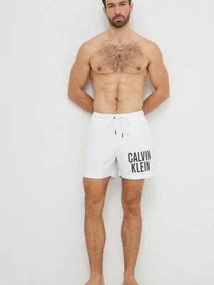 Calvin Klein szorty kąpielowe kolor biały