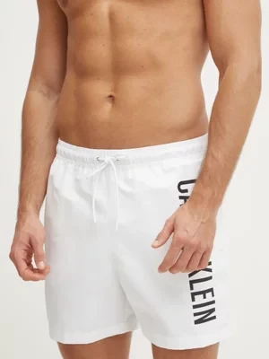 Calvin Klein szorty kąpielowe kolor biały KM0KM01092