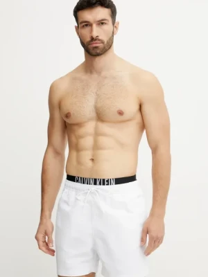 Calvin Klein szorty kąpielowe kolor biały KM0KM01093