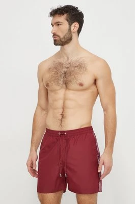 Calvin Klein szorty kąpielowe kolor bordowy