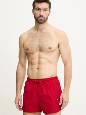 Calvin Klein szorty kąpielowe kolor czerwony LV00N61110