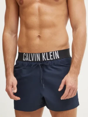 Calvin Klein szorty kąpielowe kolor granatowy KM0KM01094