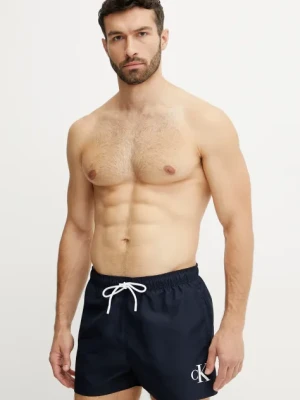 Calvin Klein szorty kąpielowe kolor granatowy KM0KM01099
