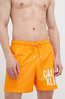 Calvin Klein szorty kąpielowe kolor pomarańczowy