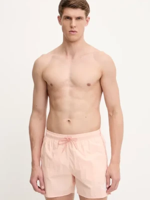 Calvin Klein szorty kąpielowe kolor pomarańczowy KM0KM01102