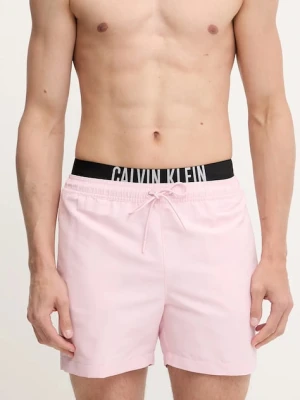 Calvin Klein szorty kąpielowe kolor różowy LV00N61093