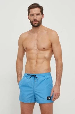Calvin Klein szorty kąpielowe kolor turkusowy