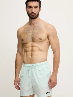 Calvin Klein szorty kąpielowe kolor turkusowy KM0KM01111