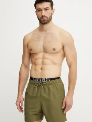 Calvin Klein szorty kąpielowe kolor zielony KM0KM01093