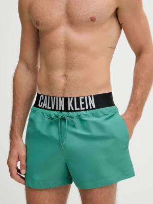 Calvin Klein szorty kąpielowe kolor zielony LV00N61094