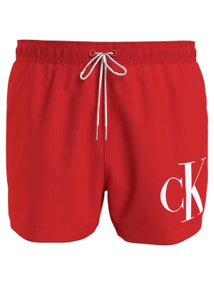 Calvin Klein Szorty kąpielowe w kolorze czerwonym rozmiar: L