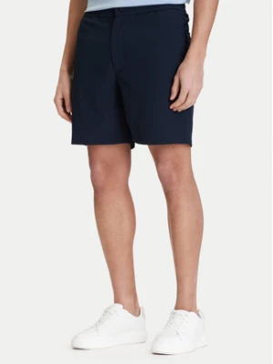 Calvin Klein Szorty materiałowe LV04LF610G Niebieski Straight Fit