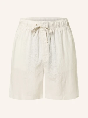 Calvin Klein Szorty Od Piżamy Linen Blend Z Lnem weiss