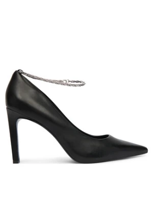 Calvin Klein Szpilki Ess Stiletto Hdw Chain Lth 90 HW0HW02718 Czarny