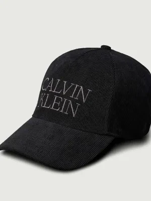 Calvin Klein Sztruksowa bejsbolówka
