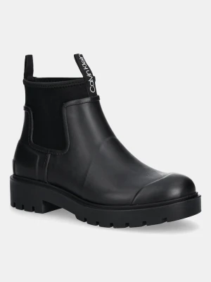 Calvin Klein sztyblety COMBAT RAIN BOOT czarny