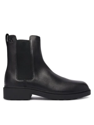 Calvin Klein Sztyblety Dress Lug Chelsea Boot Lth YM0YM01389 Czarny