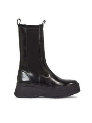 Calvin Klein Sztyblety Pitched Chelsea Boot HW0HW01686 Czarny