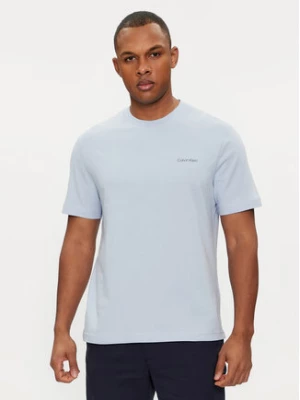 Calvin Klein T-Shirt Angled Back Logo K10K112495 Błękitny Regular Fit