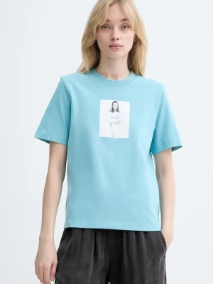 Calvin Klein T-shirt basic damski bawełniany