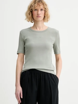 Calvin Klein T-shirt basic damski bawełniany z elastanem