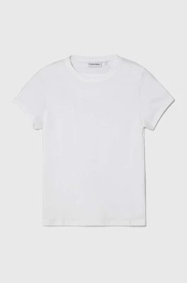 Calvin Klein t-shirt bawełniany damski kolor biały