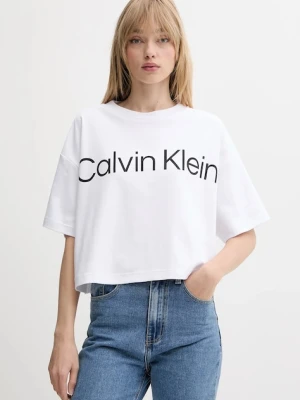 Calvin Klein t-shirt bawełniany damski kolor biały LV044C903G
