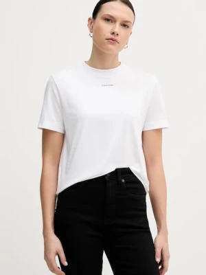Calvin Klein T-shirt damski bawełniany biały