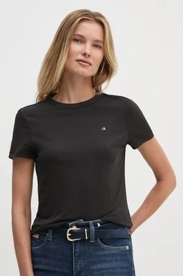 Calvin Klein t-shirt bawełniany damski kolor czarny K20K208061