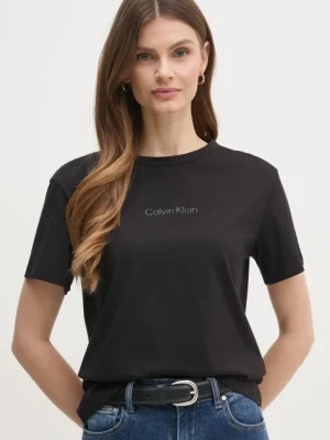 Calvin Klein t-shirt bawełniany damski kolor czarny K20K208294