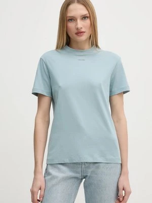 Calvin Klein t-shirt bawełniany damski kolor niebieski K20K207519