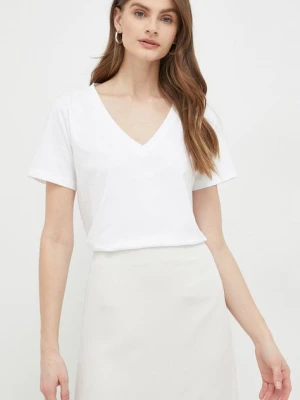 Calvin Klein t-shirt bawełniany kolor biały
