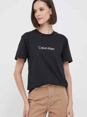 Calvin Klein t-shirt bawełniany kolor czarny